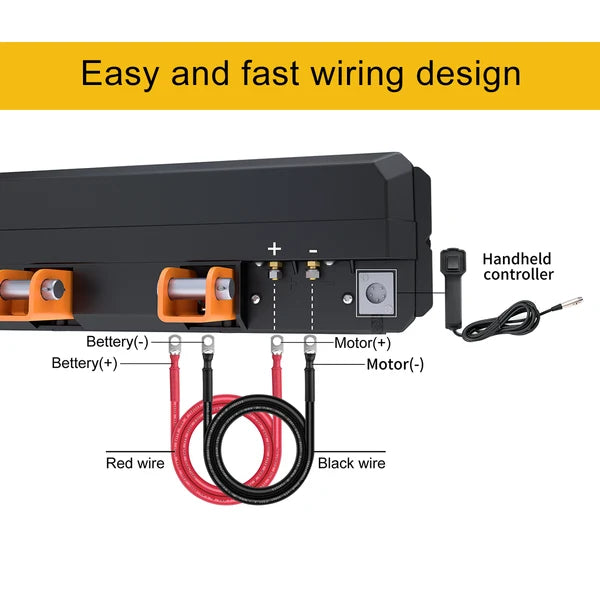 RUGCEL 4500LB 12V Portable Electric Utility Winch