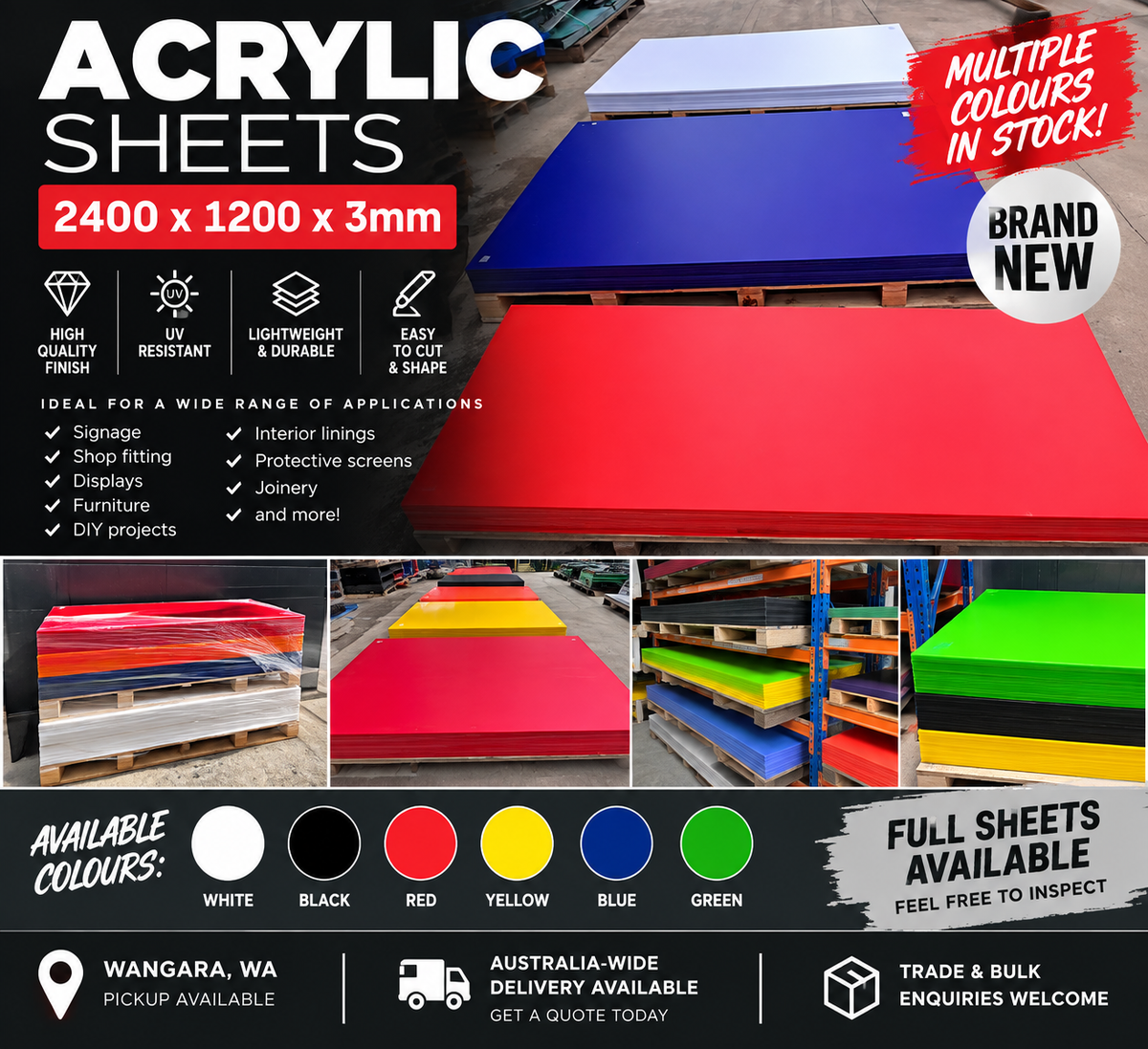 Colored Acrylic Panels